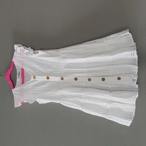 Rare Editions Eyelet Dress - White